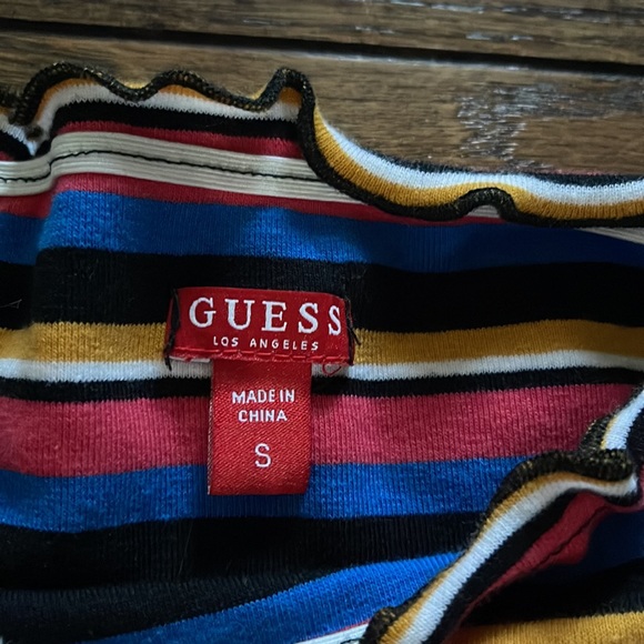 GUESS size S colourful striped mini dress - Picture 3 of 3